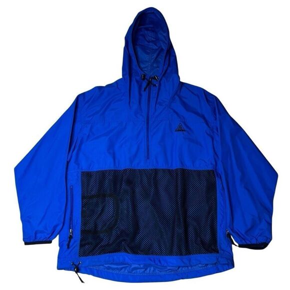 Vintage Y2K Nike ACG Nylon Hoodie Pullover Large Oversized - Picture 3 of 7